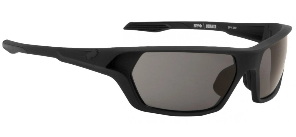 NEW Spy Quanta 2 Sunglasses-Matte Black-ANSI RX Happy Gray Green Lens
