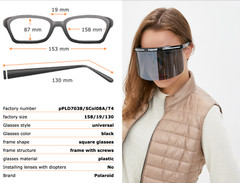 Polaroid PLD7038S Full Rim Unisex Face Shield Visor Mask Sunglasses