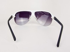 Guess Men’s Aviator Shield Sunglasses GF0148-21B-64 White Metal NEW Authentic