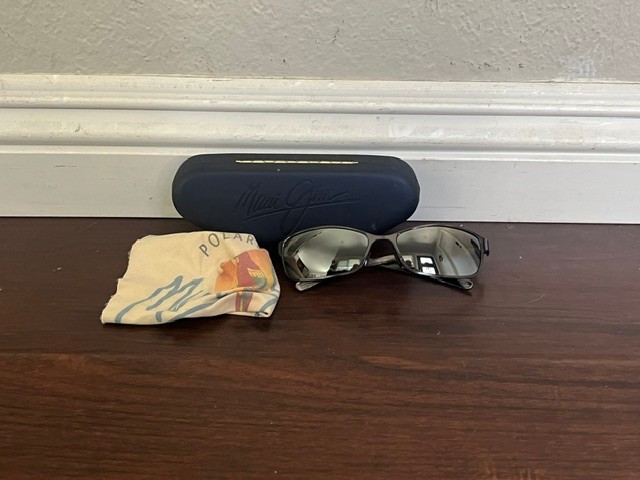 Maui Jim MJ-114-02 Sunglasses Gray Frame, 57-16-125, Made In Italy