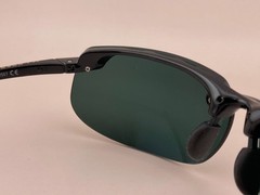 Maui Jim Sunglasses Frame Banyans MJ 412 02 Black Wrap Polarized 70-17-130mm