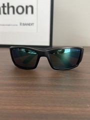 Costa Del Mar Corbina Matte Blackout – Green Mirror 580Glass – EXCELLENT