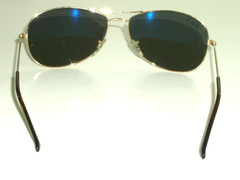 RAY BAN RB3362 3P 59[]14 GOLD POLARIZED CRYSTAL COCKPIT AVIATOR SUNGLASSES MINT