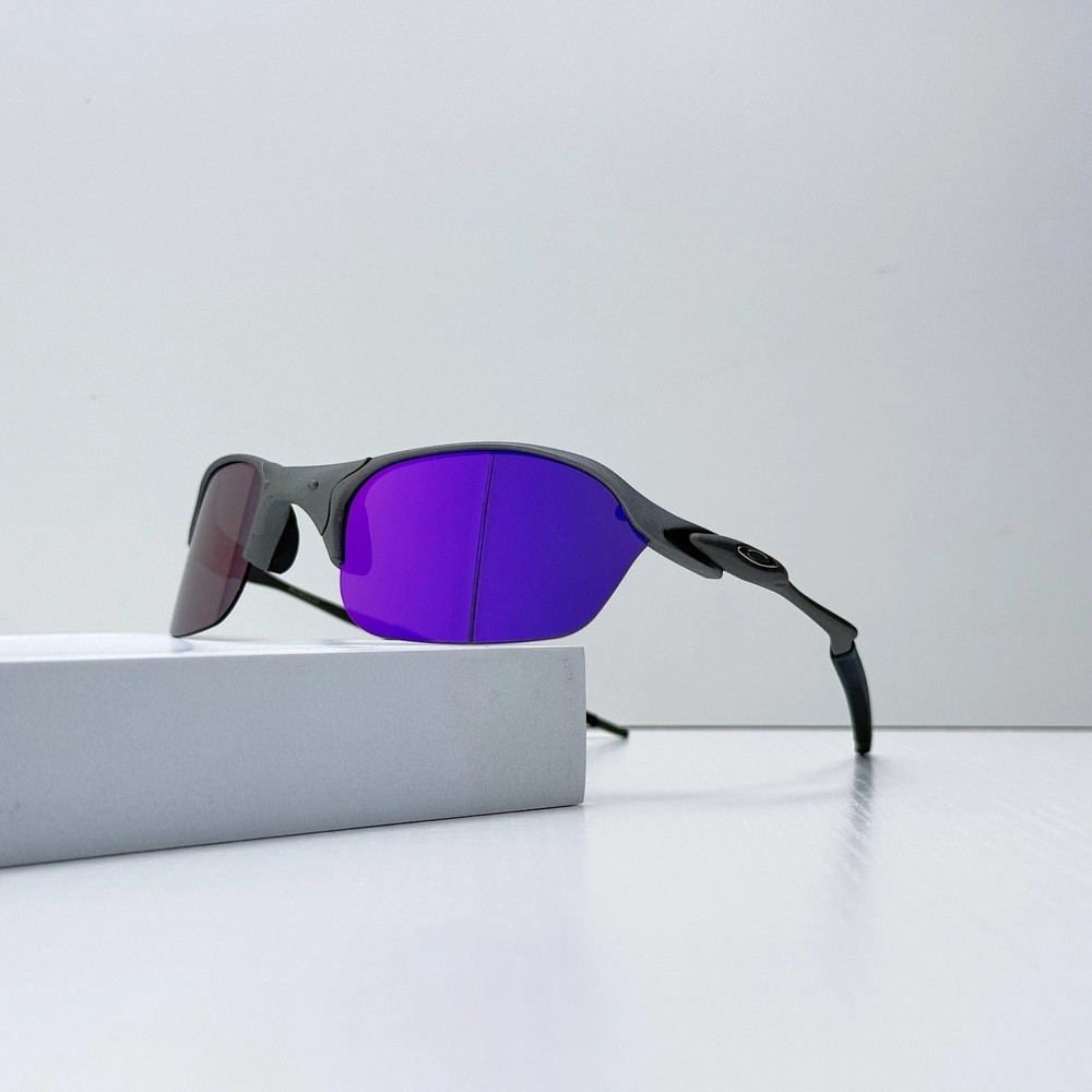 Oakley Romeo II X-Metal Gray Frame Purple Lens Sunglasses Retro Rare