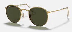 Ray Ban Round Metal Arista Gold Sunglasses *NEW, TAGS, CASE, MINT*