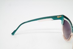 Sunglasses CAROLINE ABRAM Paris THELMA 504 blue transparent oval New