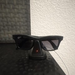 Ray-Ban Men’s Wayfarer Sunglasses Black Plastic Frame, Black Tinted Lenses