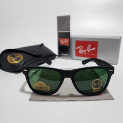 Ray-Ban RB2140 Wayfarer Sunglasses Black Frame Glass Green Lens 50-22 mm US