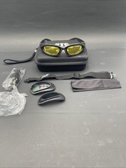 Global Vision RTG 6-in-1 Touring Kit Motorcycle Glasses + Lenses, & Case