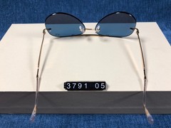 Ray-Ban RB3791 Round Metal Glod Frame Mirror Ice Blue Lenses Sunglasses 001/80
