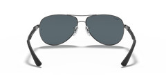 Ray-Ban Carbon Fibre Gunmetal/Silver Polarized Mirrored 61 mm Sunglasses RB8313