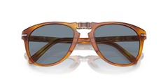 Persol PO0714SM 96/56 Light Havana Blue Unisex 54 mm Steve McQueen Sunglasses