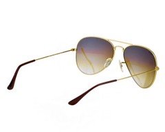 Ray-Ban Sunglasses RB3025 Aviator Gradient Gold Frame Light Brown Lens 58mm
