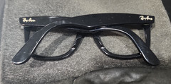Ray Ban RB2140 901 Black Wayfarer Scratched Sunglasses Frame 50-22