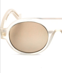 Loewe Eyewear Tortoiseshell Round Aviator Sunglasses