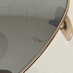 Ray Ban Aviatior Sunglasses 58-14 Bausch Lomb Vintage Gold Colored Aviation B&L