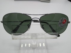 Ray Ban RB3362 Cockpit Sunglasses Gun Metal Polarized G-15 Green Lenses 59/14