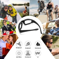 3 Pair Motorcycle Riding Glasses Padding Goggles UV Protection Dustproof Wind…