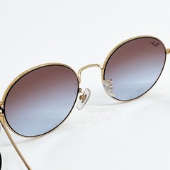 RAY BAN Ray Ban Sunglasses Round Glasses 0RB3769D Gold Almost Unused