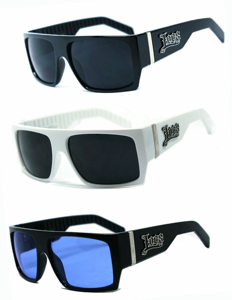 Locs Mens Cholo Biker Sunglasses Flat Top Style – LC74 Assorted