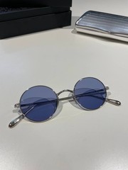 Garrett Leight X Ozzy Sunglasses Platinum Semi-Flat Indigo Brand New Never Worn
