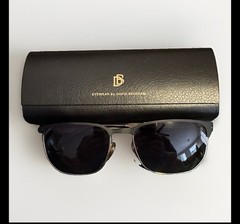David Beckham DB1131S 0146 90 Matte Black Gold Soft Square Sunglasses Flex Hinge