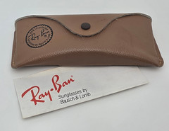 Ray-Ban B&L Outdoorsman II Gold All-Weather Ambermatic Aviator Sunglasses 62-14