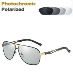 Aluminium HD Polarized Photochromic Sunglasses Pilot Men Eyewear Driving Glasses
