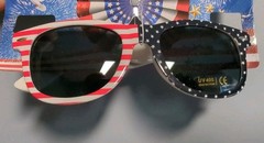 5 Pairs USA American Flag Red White Blue Frame Patriotic sunglasses classic