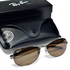 Ray Ban RB8301 004/M7 Carbon Fiber Polarized Dark Brown Sunglasses 59-14mm RARE