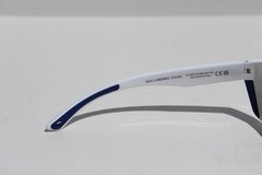 MAUI JIM Nuu Landing POLARIZED Sunglasses B869-05 White/Blue Hawaii NEW Italy