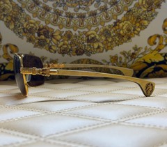 Chrome Hearts Moorehead Sunglasses 12KGF-RG-WTEB Extremely RARE Gold Pair Zeiss