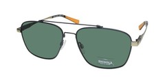NEW FLEXON SHINOLA 2100S SUNGLASSES MENS GRAY METAL & PLASTIC FULL-RIM PILOT