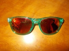 Blenders Electric Kiss Green Frame Pink Mirror Polarized Lenses Sunglasses