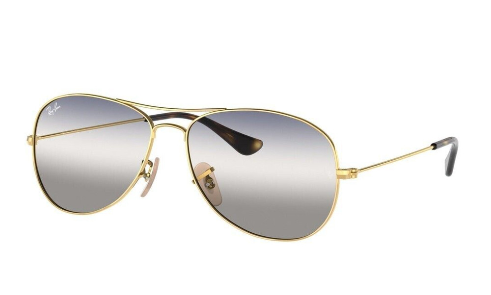 Ray Ban Cockpit Sunglasses RB3362 001/GE 59-14 Arista Gold Pink Gradient Blue