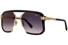 Cazal Legends 682 001 Sunglasses Gold Plated/Black/Grey Gradient Pilot 57-mm