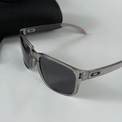 Oakley Holbrook XL Grey Smoke Clear Translucent Sunglasses Prizm Black Grey Lens