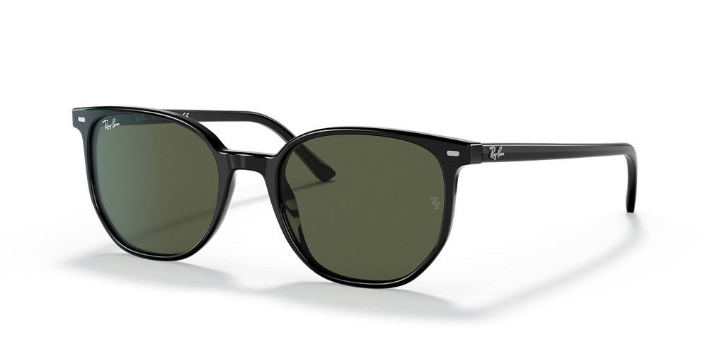 Ray-Ban Elliot Polished Black/G-15 Green 52 mm Sunglasses RB2197 901/31 52-19