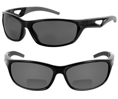 “The Competitor” 2 Pair of Sport Wrap Bifocal Sunglasses Featuring HD Lenses