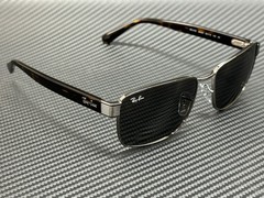 RAY BAN RB3750 004 B1 Gunmetal Grey Unisex 59 mm Sunglasses