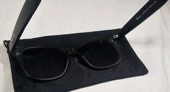 Ray-Ban Wayfarer Sunglasses Blue Polarized, Black, Unisex 3018C