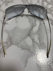 GUCCI 115 GG 1711/S Vintage Sunglasses Silver Blue Gradient 64mm 125mm