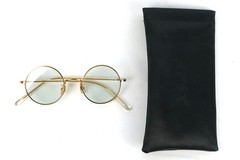 Hilton Classic Round 44mm Sunglasses Rolled Gold Frame