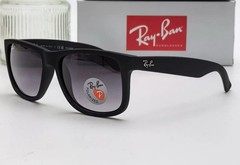 RayBan Justin RB 4165 622/T3 55mm Polarized Black Frame Gradient Sunglasses