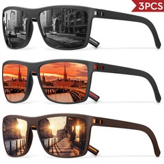 Polarized Sunglasses Men Women Sports Driving Fishing Square Eyewear UV400 Glass