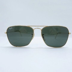 Used RAY BAN Ray Ban CARAVAN Sunglasses RB3136 Gold Size Unknown Seto Ohashi