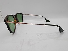 Pre-Owned Ray Ban Erika RB41716393/2 Polished Havana/Green Lenses Sunglasses