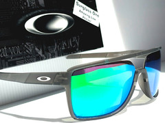 NEW Oakley CASTEL Matte Smoke Grey POLARIZED GALAXY Jade Lens Sunglass 9147
