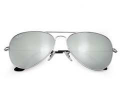 Ray-Ban Sunglasses RB3025 Aviator Mirror Silver Frame Silver Mirror Lens 58mm