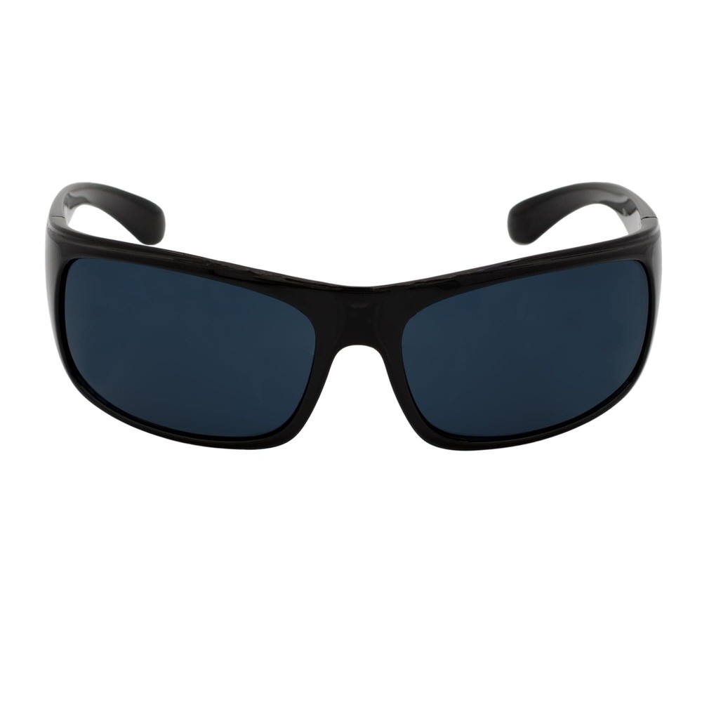 MACHADO – Modern Rectangle Sports Wraparound Sunglasses Gloss Black Dark Smoke